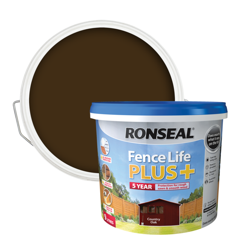 Fence Life Plus 9L Country Oak