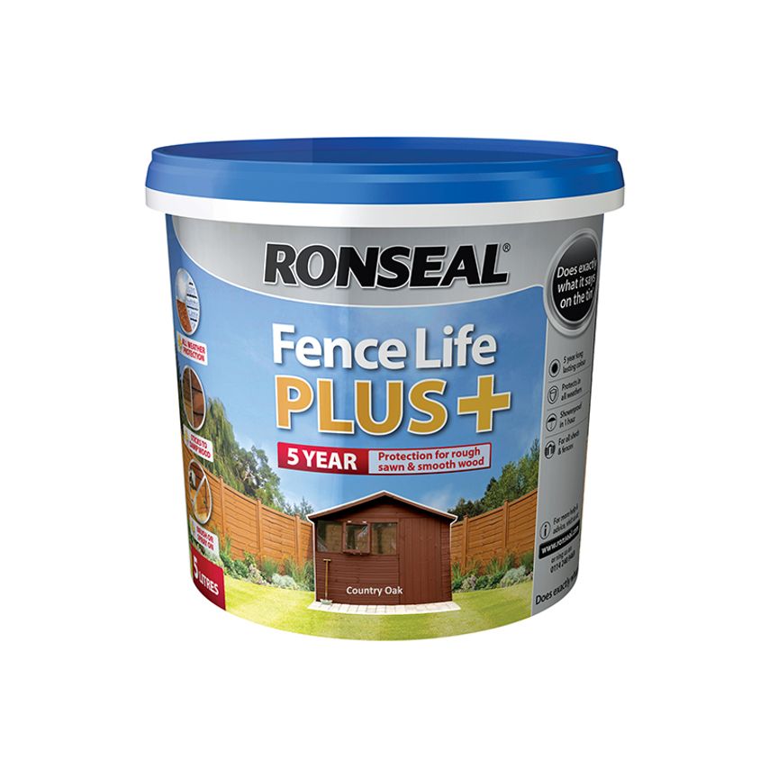 Fence Life Plus+ Country Oak 5 litre RSLFLPPCO5L