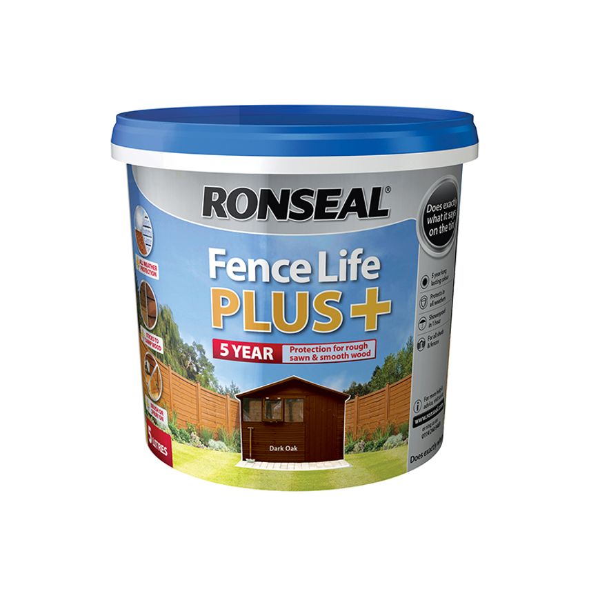 Fence Life Plus+ Dark Oak 5 litre RSLFLPPDO5L