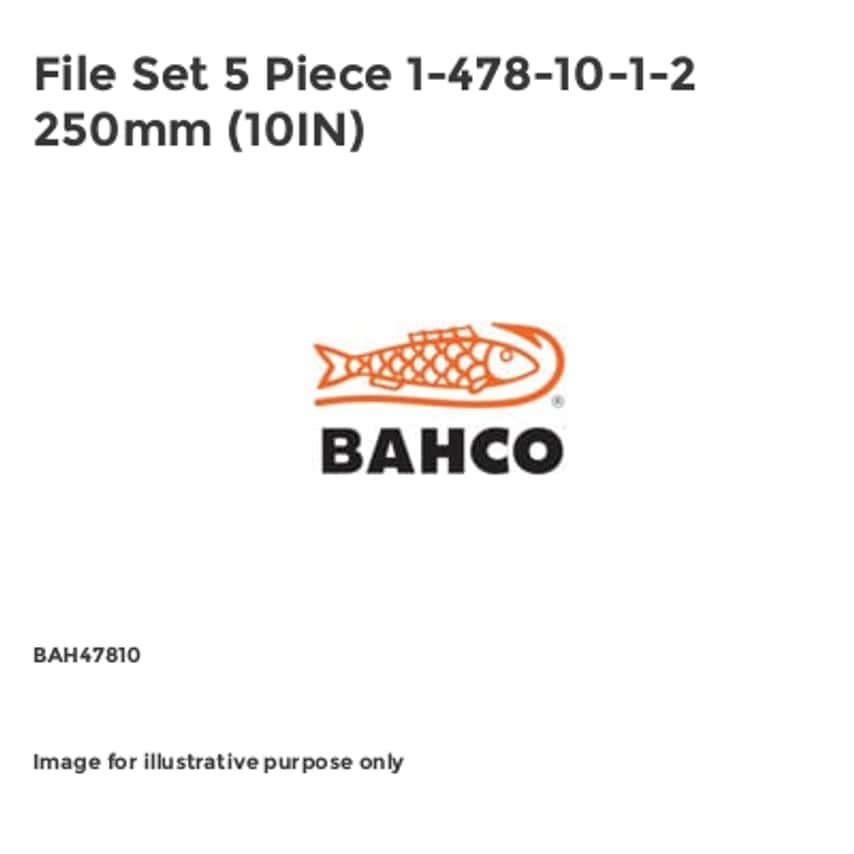 File Set 5 Piece 1-478-10-1-2 250mm (10IN)