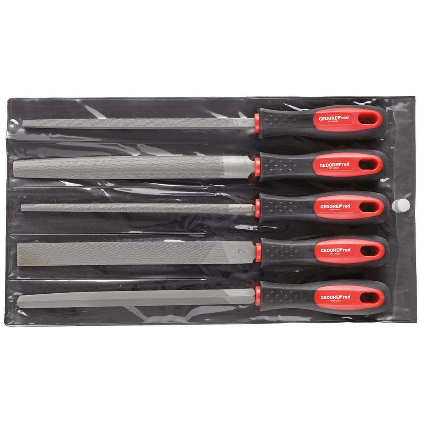 File set tri.+sq.+flat+rnd+half-rnd 5pcs