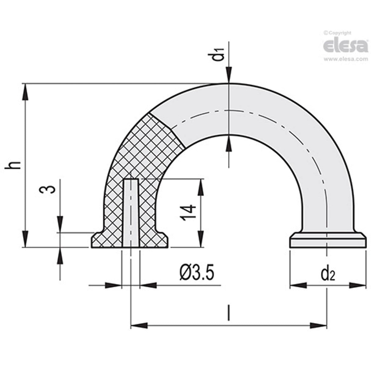 Finger handle-MFH-40-AF 3.5-C3 Grey