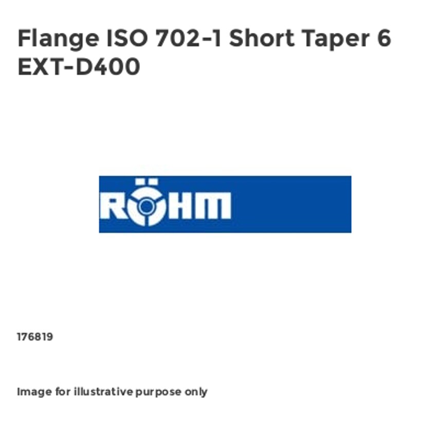 Flange ISO 702-1 Short Taper 6 EXT-D400