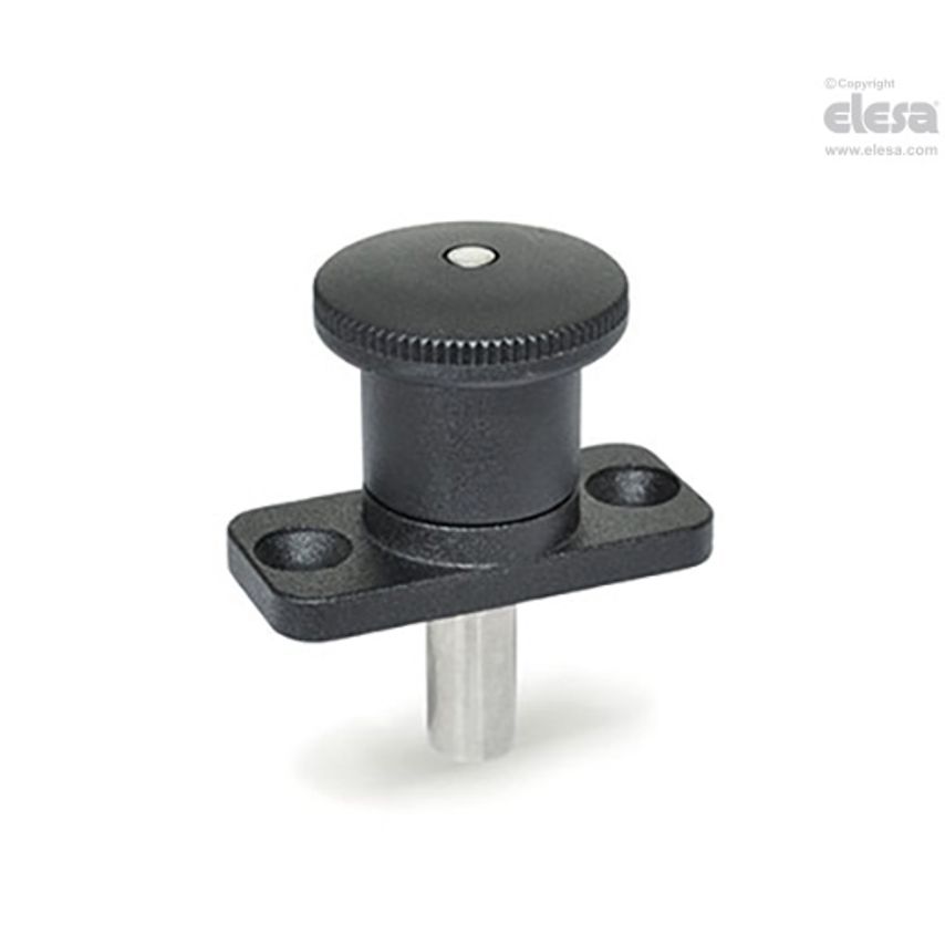 Flanged mini indexing plunger-GN 822.8-5-12-B