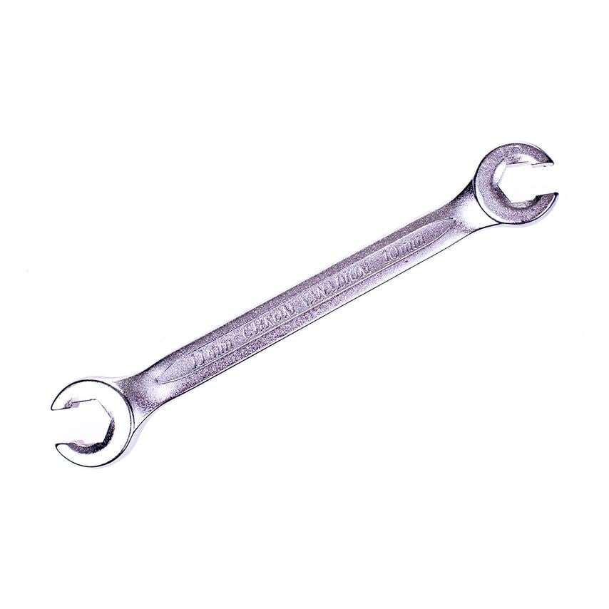 Flare Nut Spanner 10 & 11mm Metric Brake Pipe Wrench 6 Point Offset 152mm Long