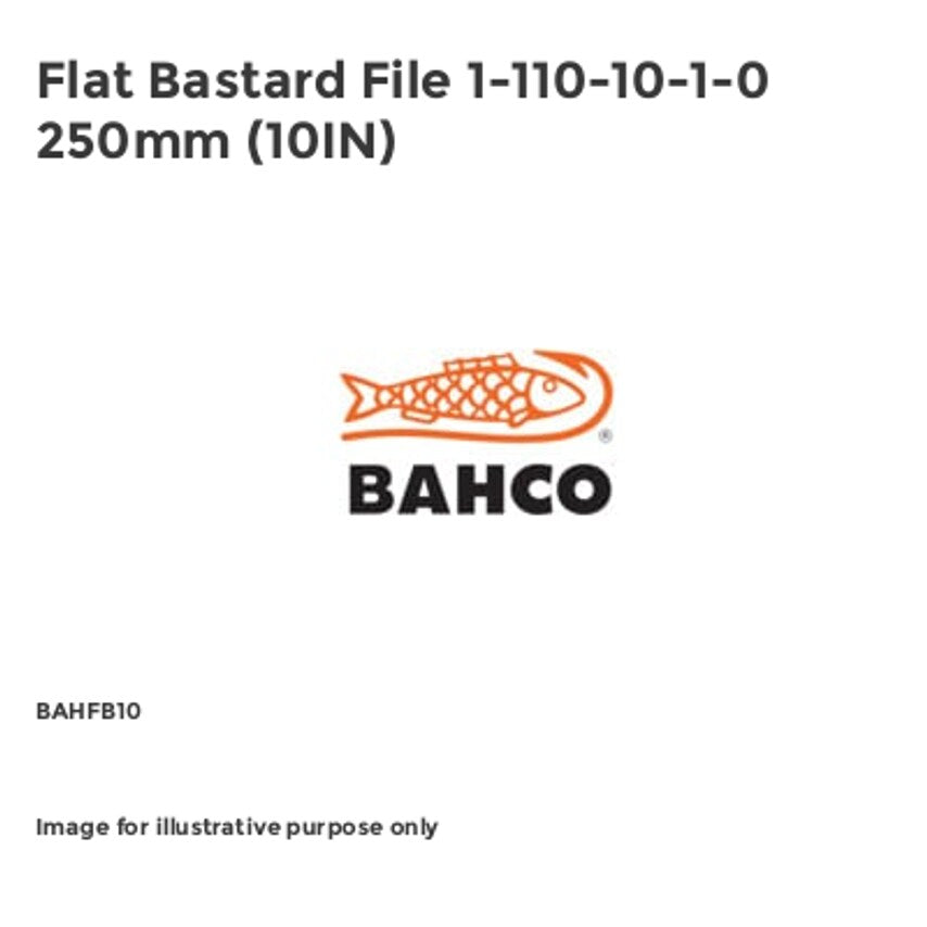 Flat Bastard File 1-110-10-1-0 250mm (10IN)