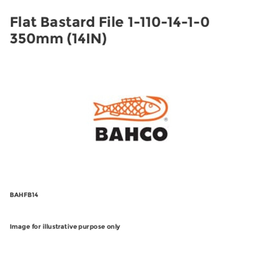 Flat Bastard File 1-110-14-1-0 350mm (14IN) BAHFB14