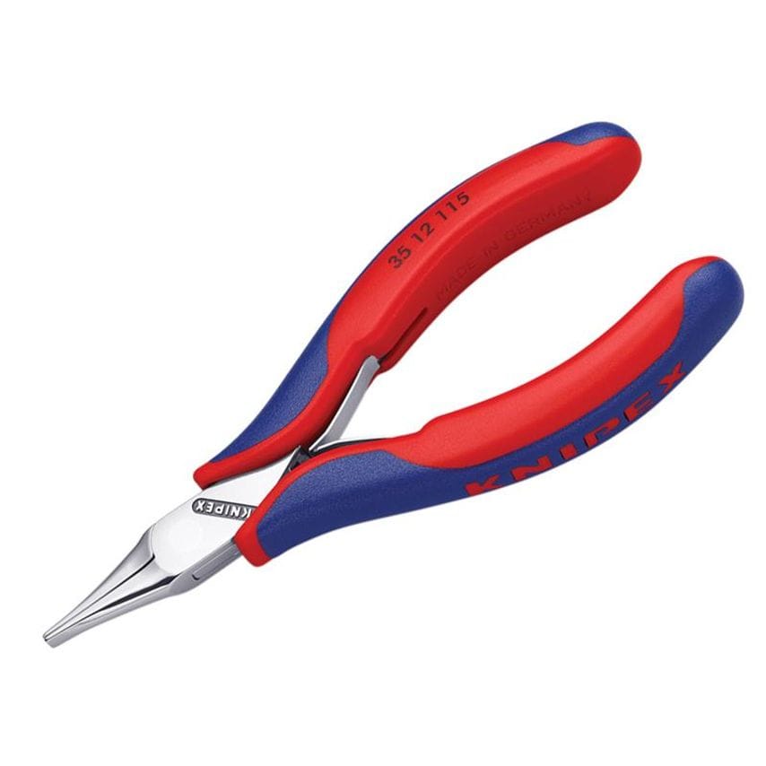 Flat Jaw Electronics Pliers Multi-Component Grip 115mm KPX3512115