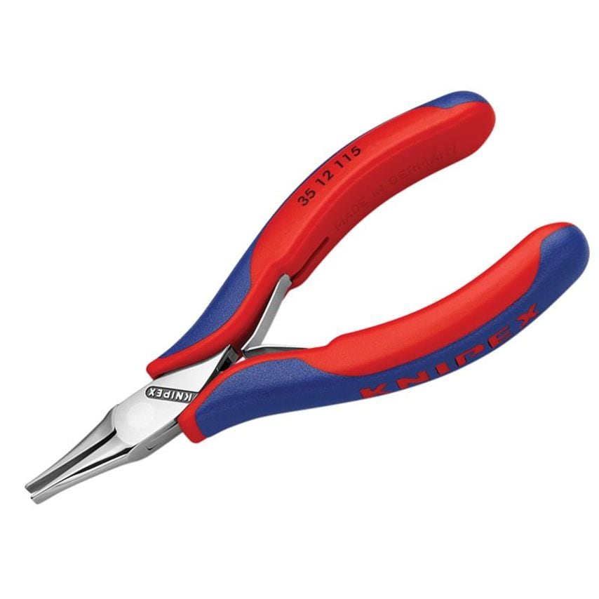 Flat Jaw Electronics Pliers Multi-Component Grip 115mm KPX3512115