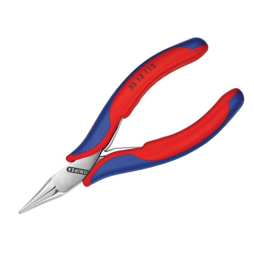 Flat Jaw Electronics Pliers Multi-Component Grip 115mm KPX3512115