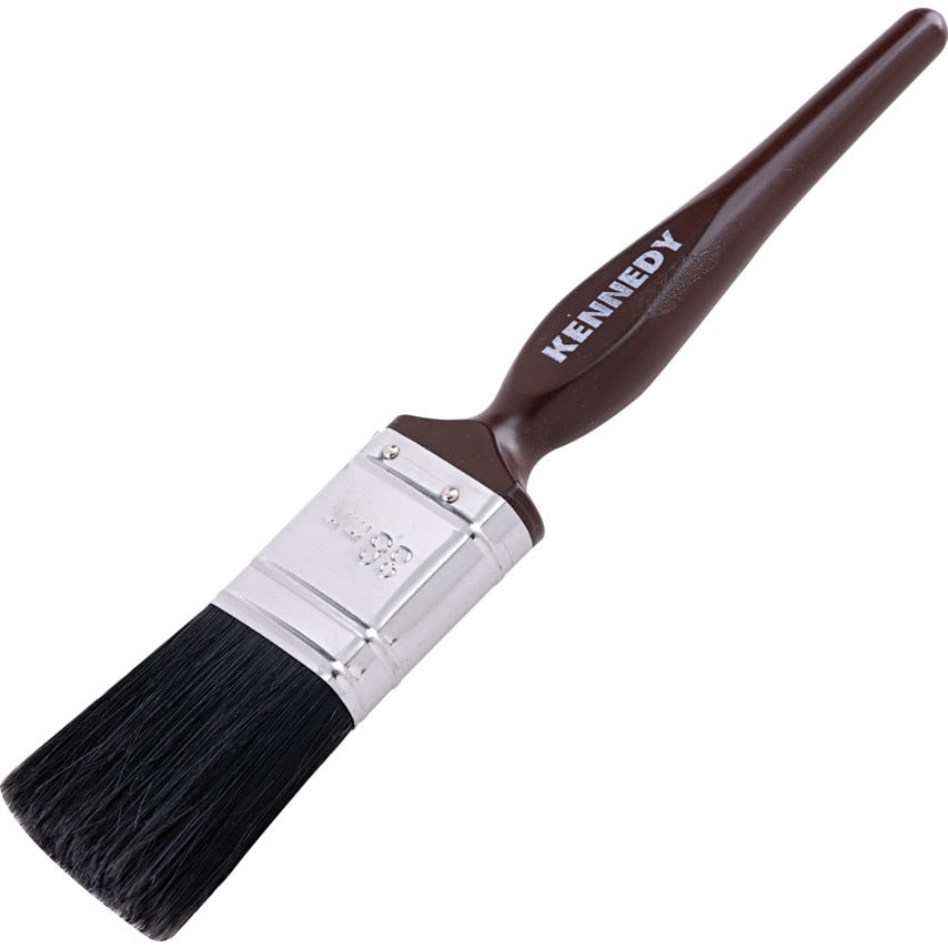 Flat Paint Brush, Natural Bristle, 1 1/2in