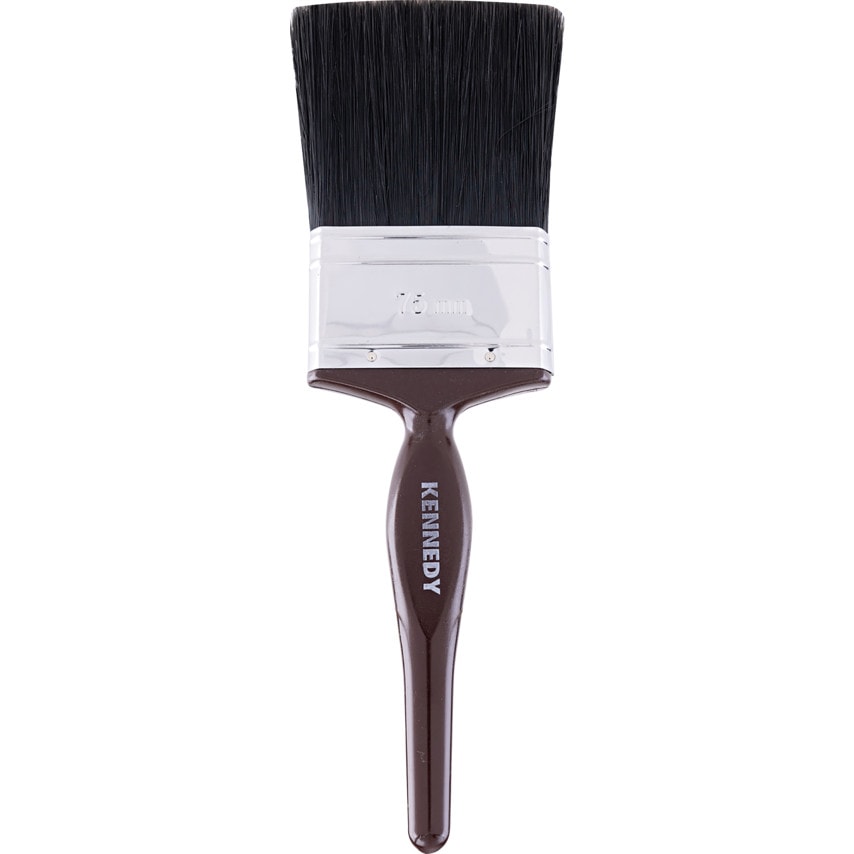 Flat Paint Brush, Natural Bristle, 3in