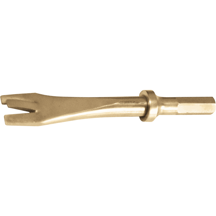 Flat Pneumatic Chisel 10 x 125mm with Middle Tip Non Sparking Al-Bron