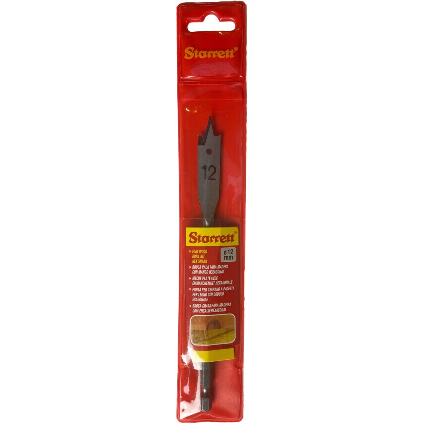 Flat Wood Hex 12X152MM
