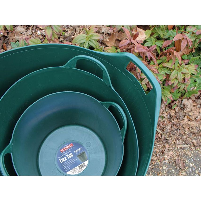 Flex Tub 15 litre - Green FAIFLEX15G