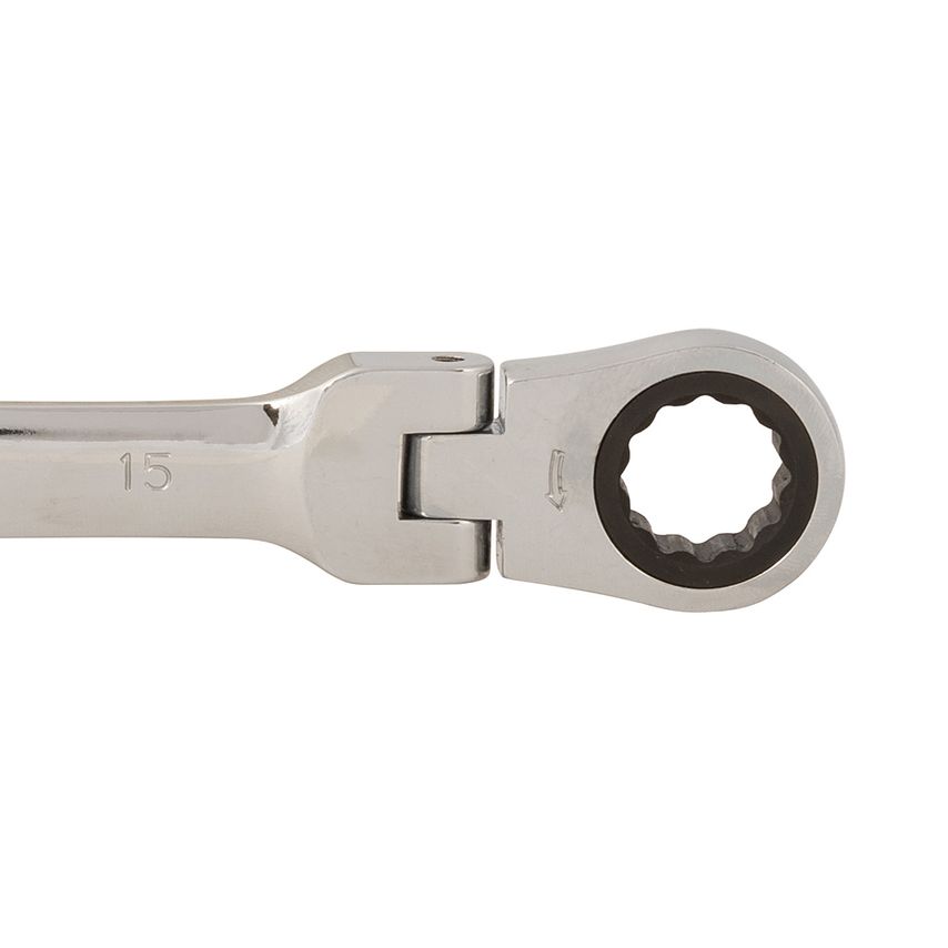 Flexible Head Ratchet Spanner 15mm