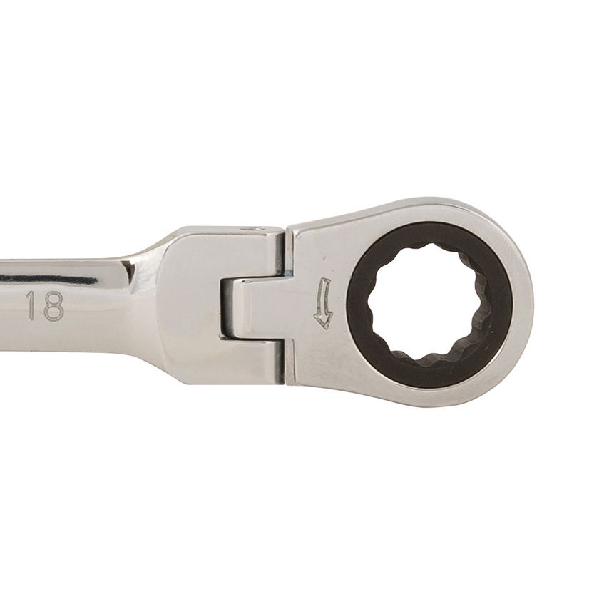 Flexible Head Ratchet Spanner 18mm