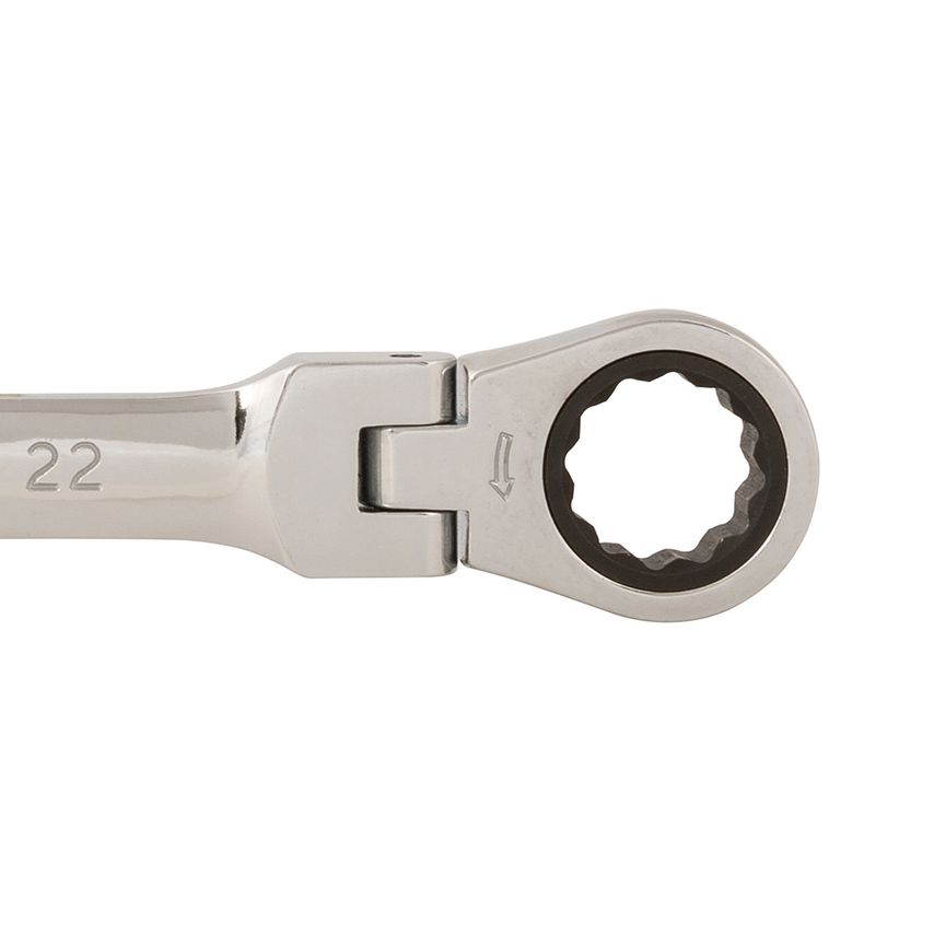 Flexible Head Ratchet Spanner 22mm