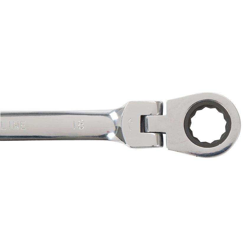 Flexible Head Ratchet Spanner Set 12 Piece 8 - 19mm