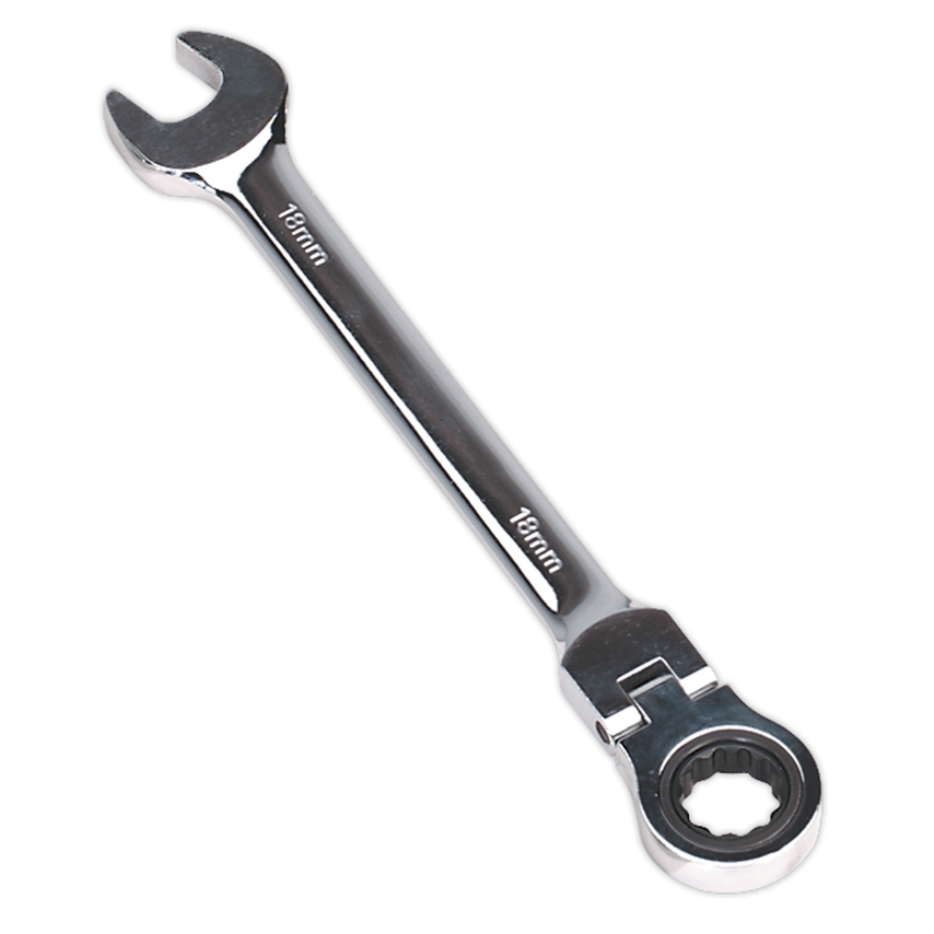 Flexi-head Ratchet Combination Spanner 18mm