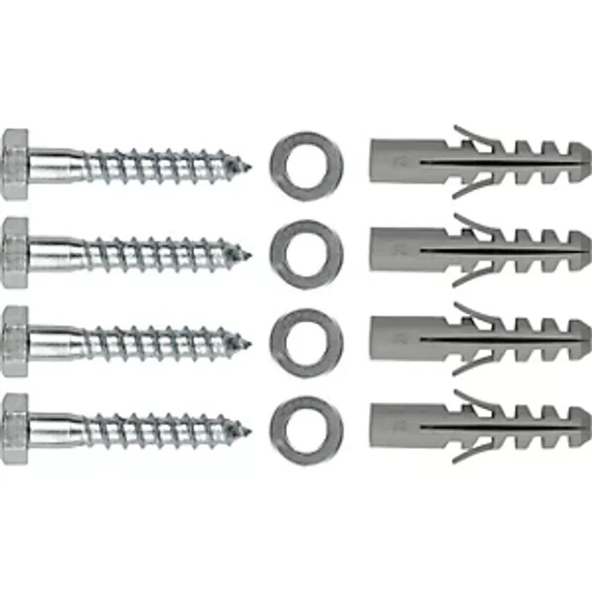 Floor Anchoring, Set Of 2, 4 Screws