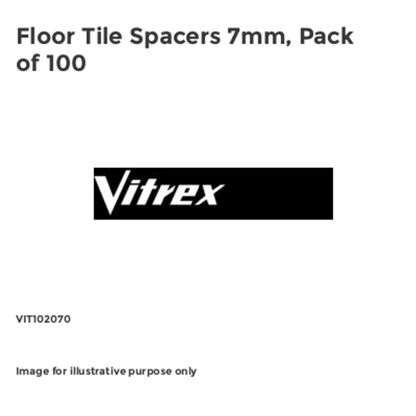 Floor Tile Spacers 7mm, Pack of 100