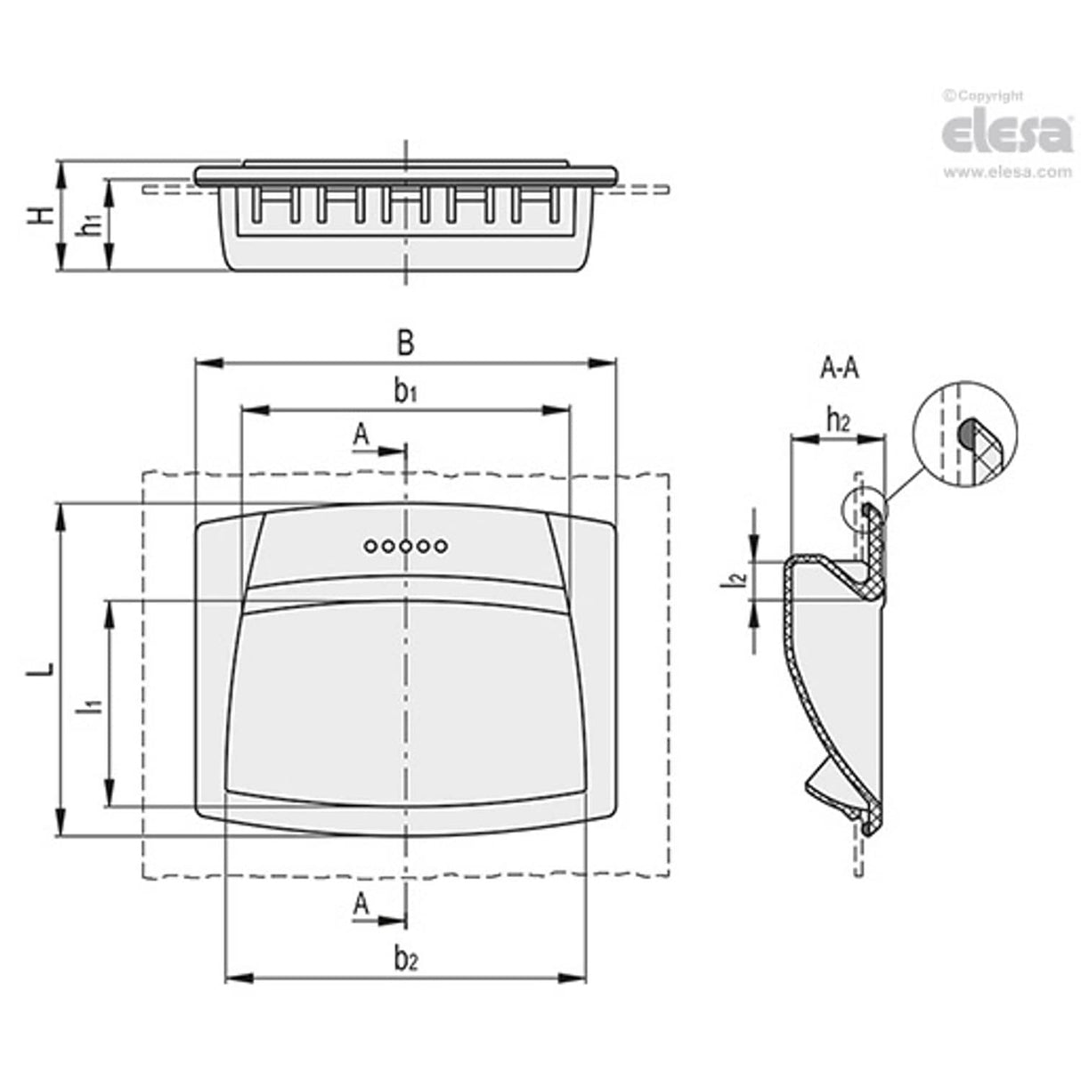 Flush pull handle-EPR.110-PF-IP-C1 Black