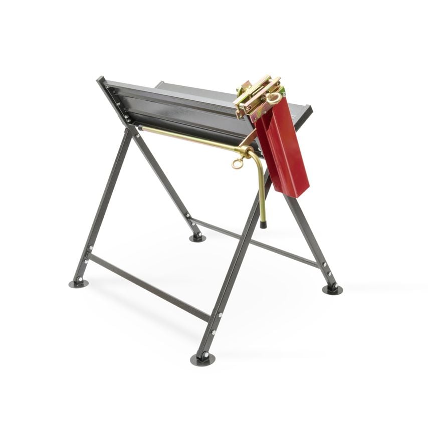 Foldable Saw Horse with Chainsaw Support