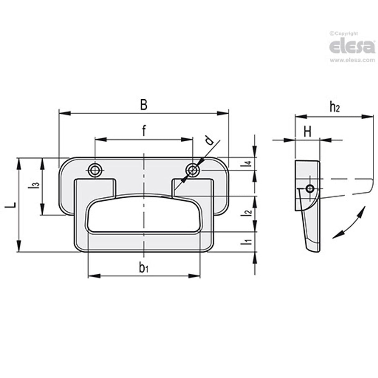 Folding handle-MPE.135-Clean