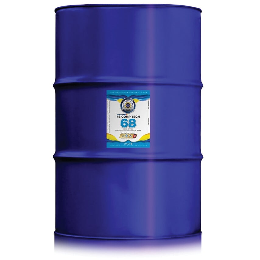 Food Safe Synthetic Compressoroil 68 205L