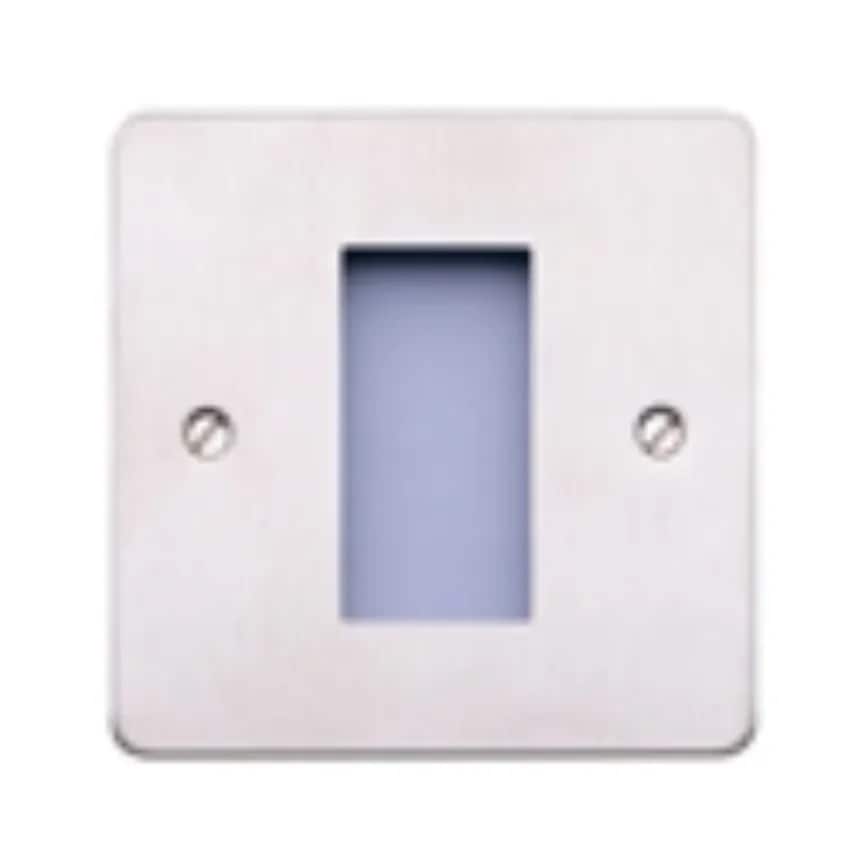 Frontplate 1 Module Euro 25 x 50mm Satin Gold - K14181SAG