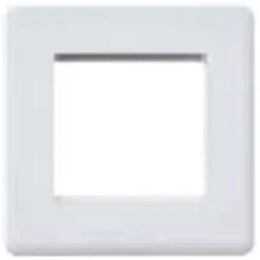 Frontplate 2 Module 50 x 50mm Euro Frame 86 x 86mm White