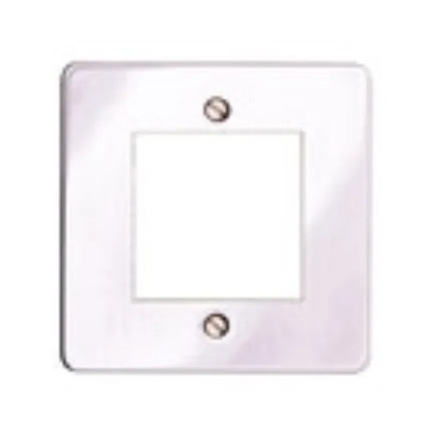 Frontplate 2 Module Euro 50 x 50mm Satin Gold - K14182SAG
