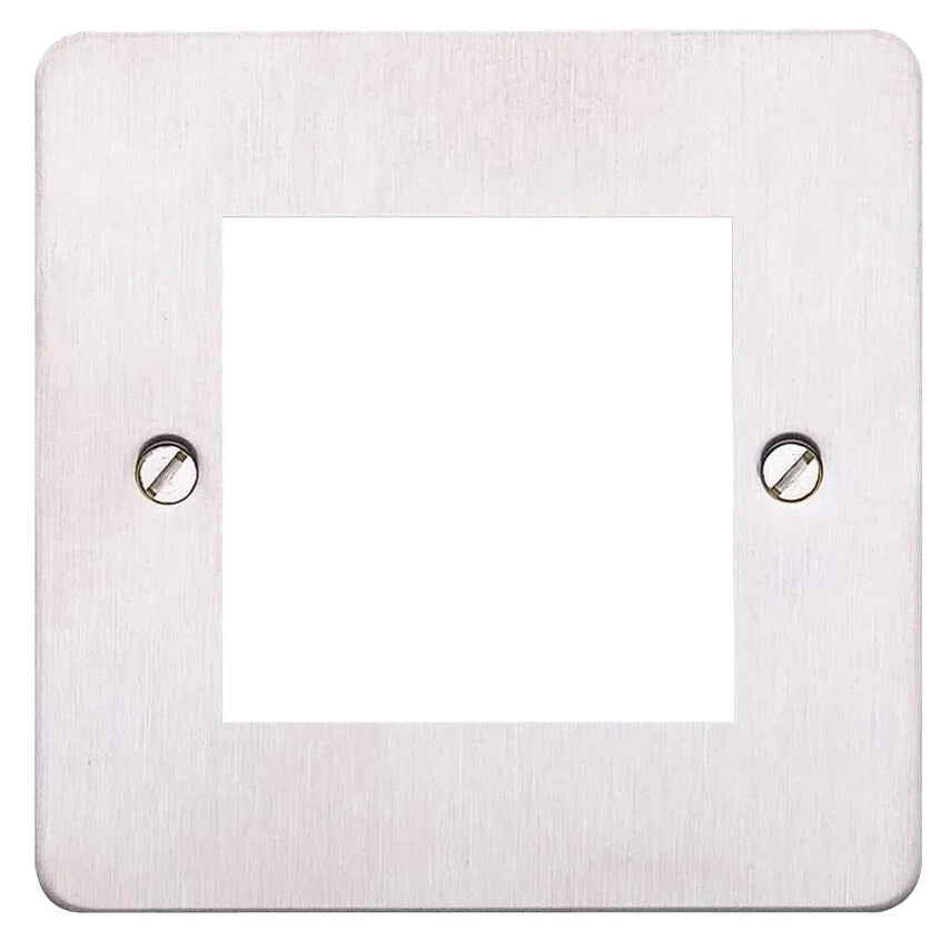 Frontplate 2 Module Euro 50 x 50mm White - K14182WHI