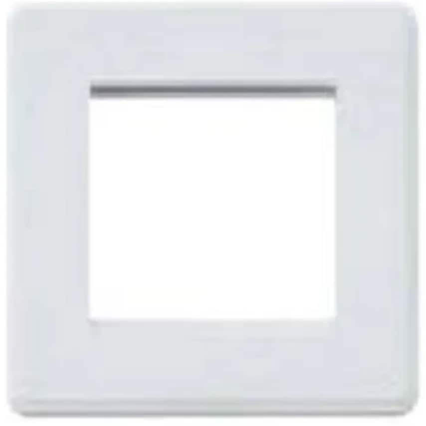 Frontplate 2 Module Euro Frame 50 x 50mm White