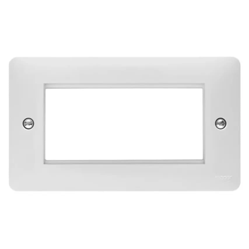 Frontplate 4 Module Euro White