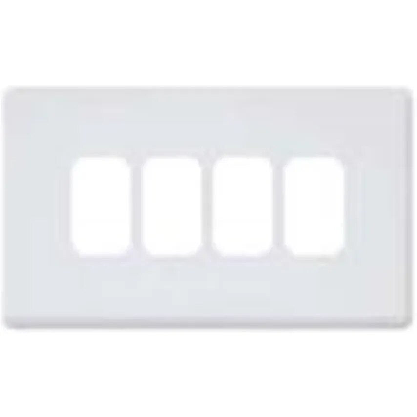 Frontplate 4 Module Grid 86 x 146mm Dark Silver