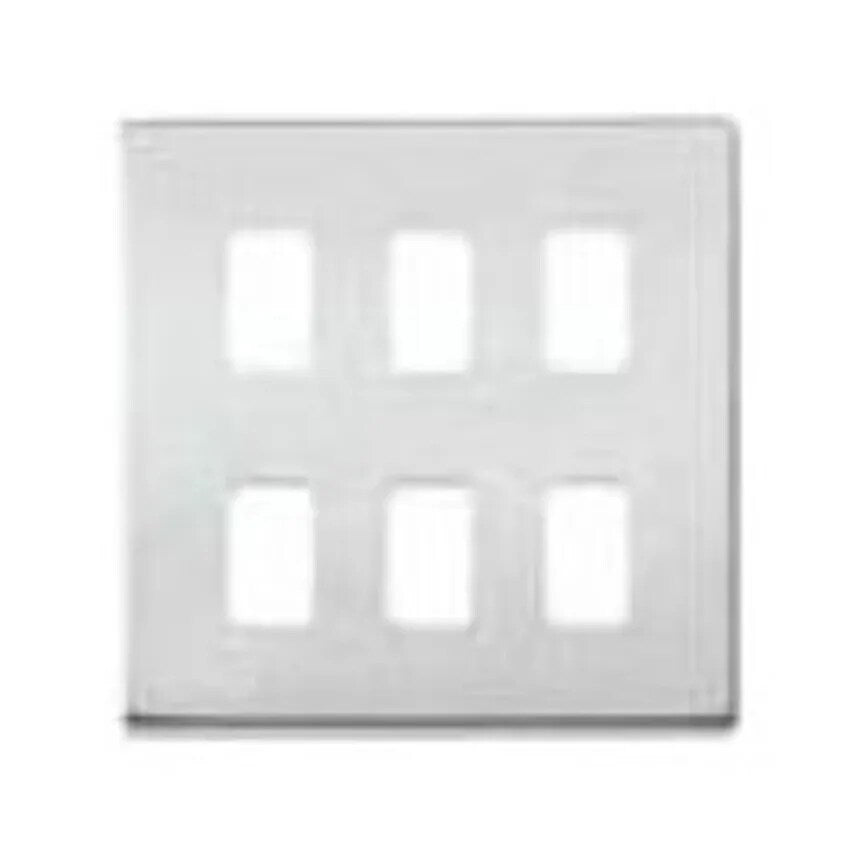 Frontplate 6 Module Lustrous Black