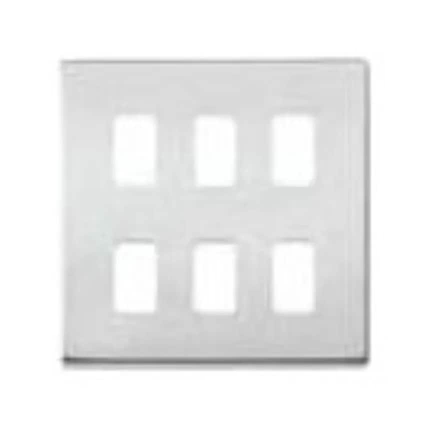 Frontplate 6 Module Satin Gold