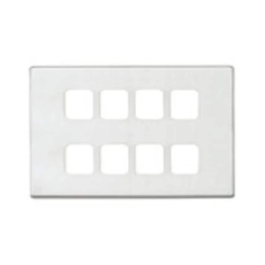 Frontplate 8 Module Lustrous Black