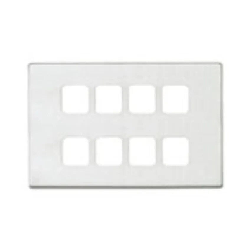 Frontplate 8 Module Satin Gold