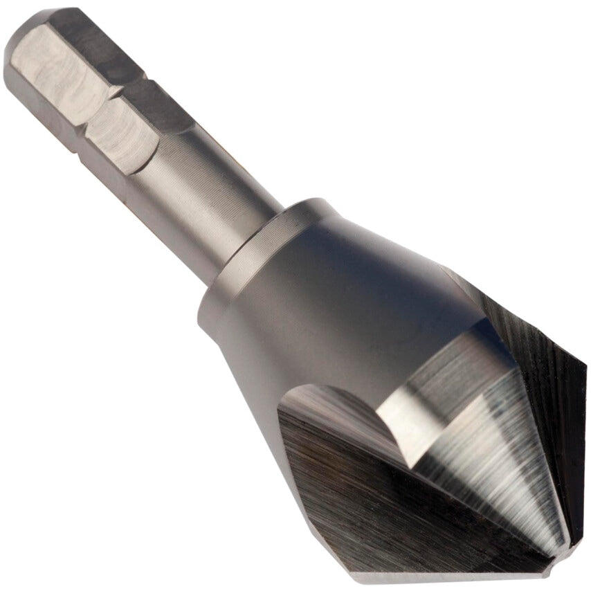 G107 10.40mm HSS-E 3FL 90DEG Countersink Hexagon Shank
