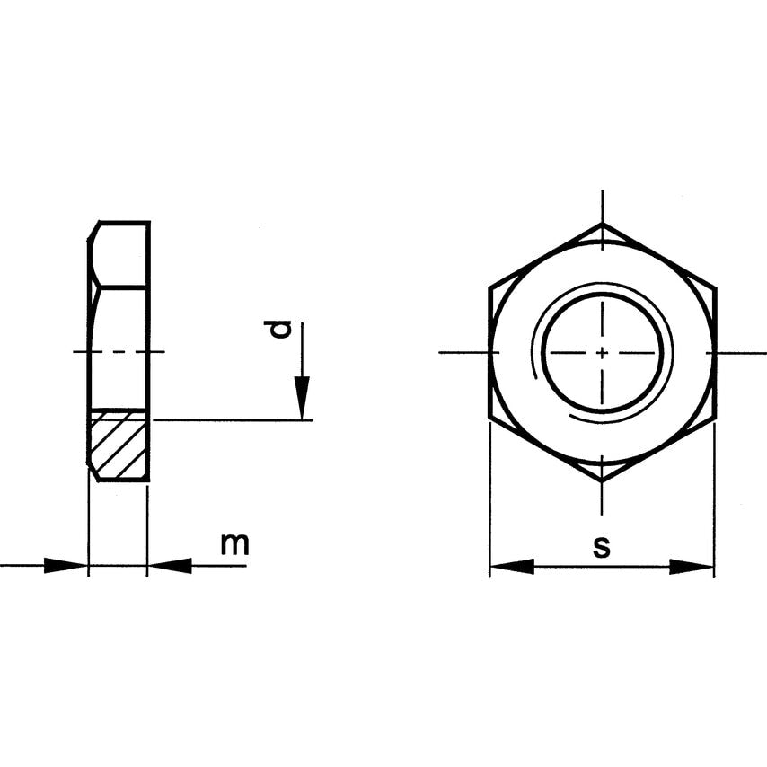 G1.1/4 BSPF Parallel Pipe Nut A4