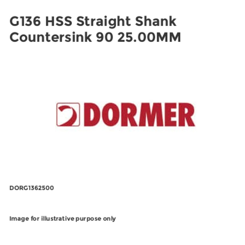 G136 HSS Straight Shank Countersink 90 25.00MM