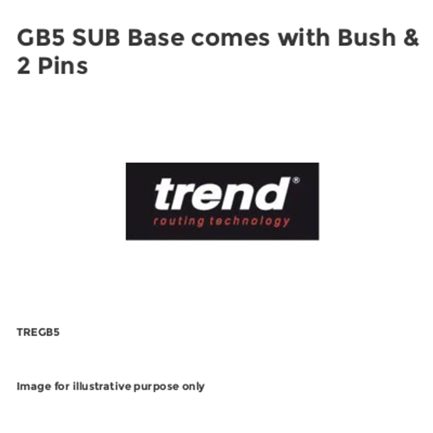 GB5 SUB Base comes with Bush & 2 Pins