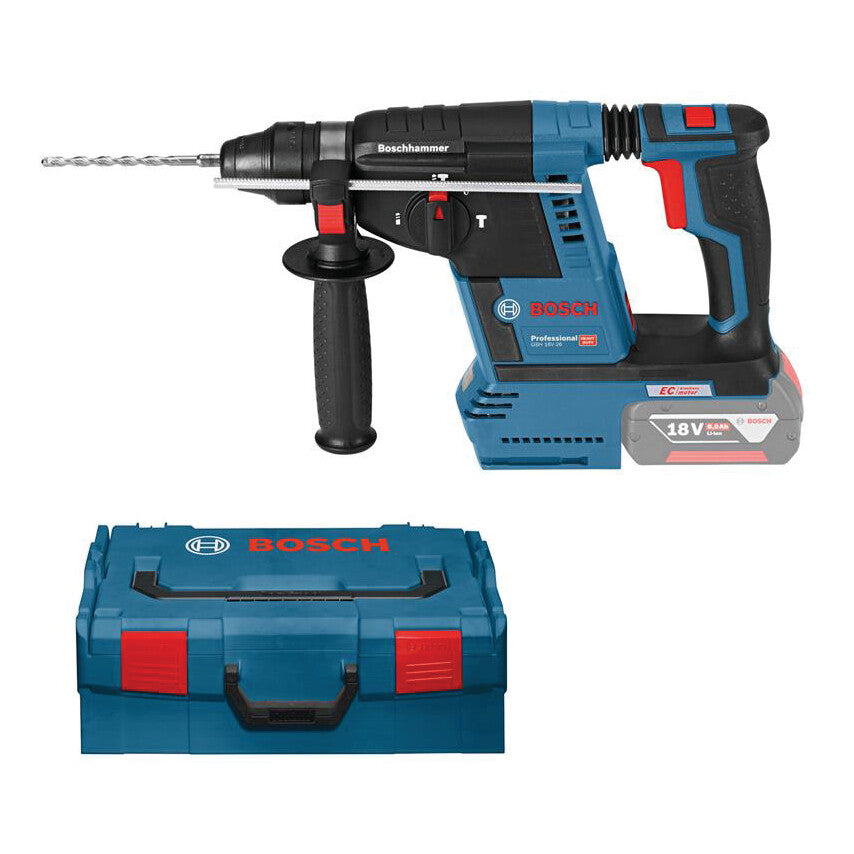 GBH 18 V-26 Professional SDS Plus Brushless Rotary Hammer Drill in L-BOXX Body Only Version - No Batteries Or Charger - 0 611 909 001