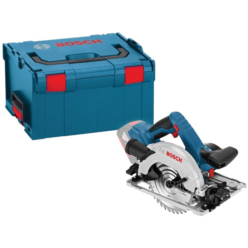 GKS 18 V-57 G Professional 165MM Circular Saw in L-BOXX Body Only Version - No Batteries Or Charger Supplied - 0 601 6A2 101