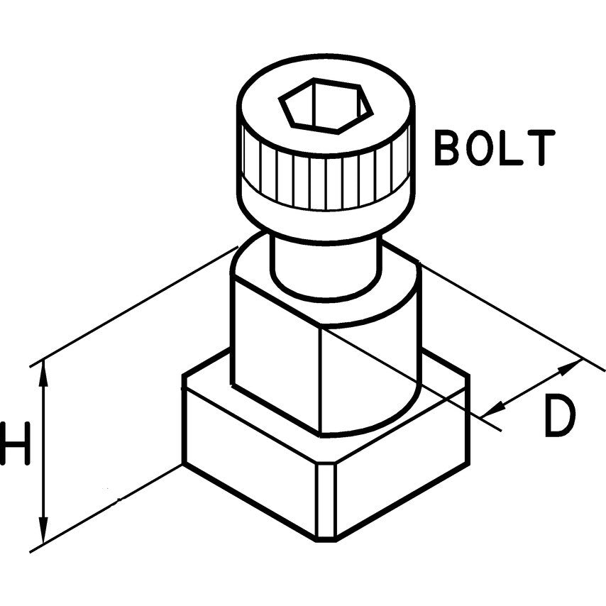 GN25 T-Nut to Suit 25" Chuck