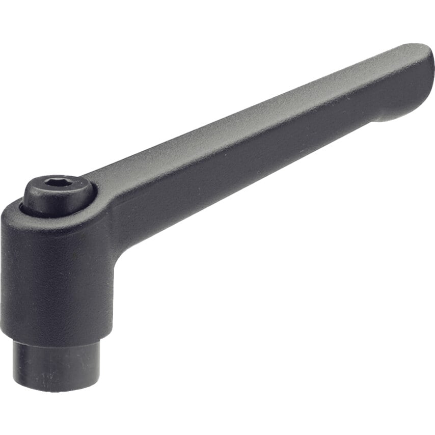 GN300-63-M6-SW Adjustable Hand Lever; Black, Female
