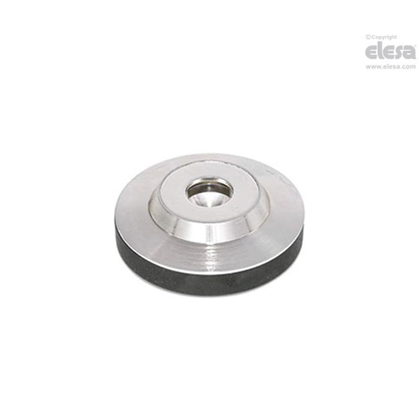 GN 63115 Thrust Pads with Elastic Ring Stainless Steel with Elastomer No-slip Coating GN 6311.5-50-13.5-KR